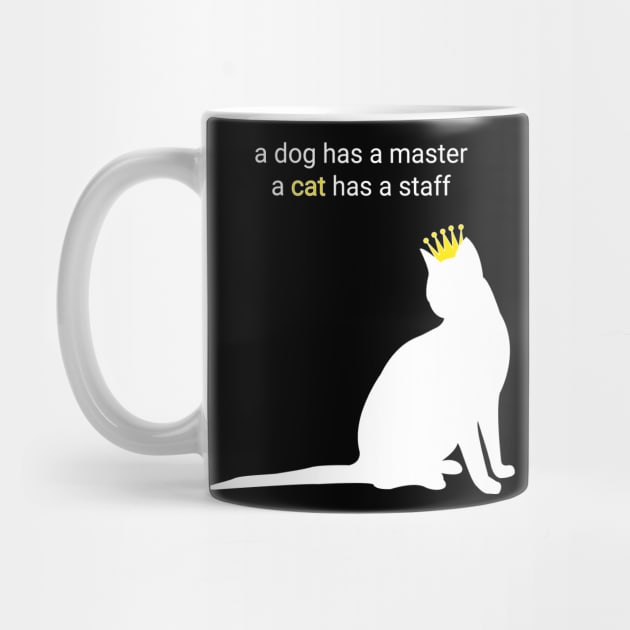 A cat has a staff gift by Designs by L Fortunato